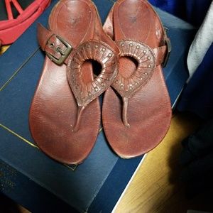 Frye sandals,  reddish color. Size 9